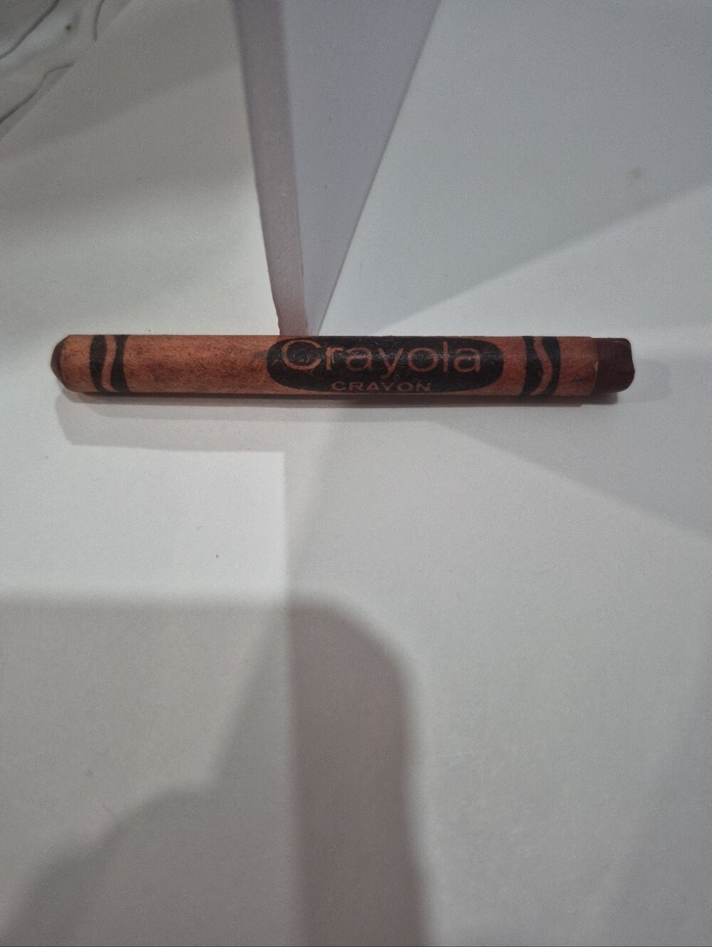 Vintage Crayola Binney & Smith Used Discontinued Indian Red Crayon